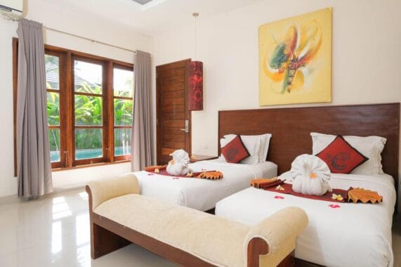 Properti di Bali Twin Bedroom